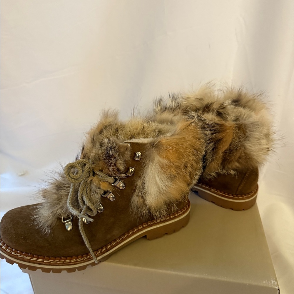 Montelliana Suede and Fur Hiking Boot - Picture 5 of 12
